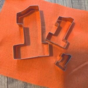 Three "one" cookie cutters